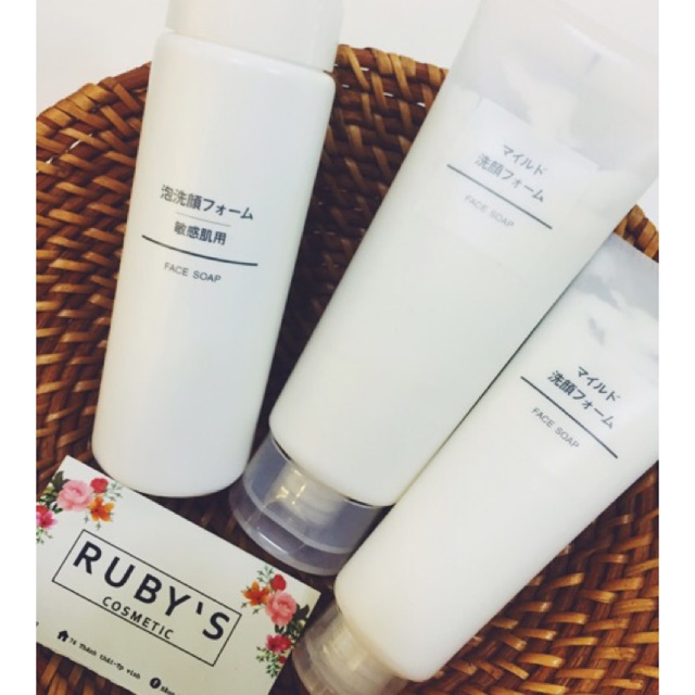 Sữa rửa măt Muji Face Soap-Face Soap Crub