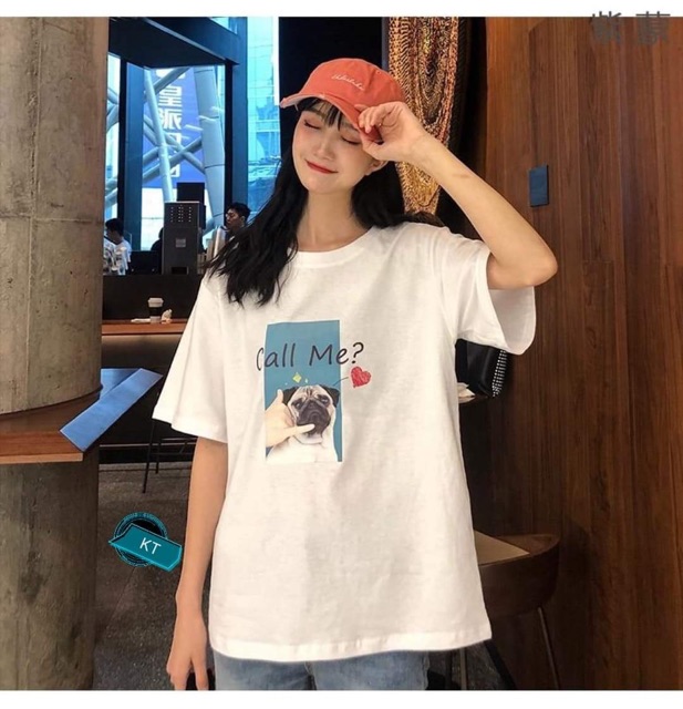 Áo phông cún Call me KTH0919