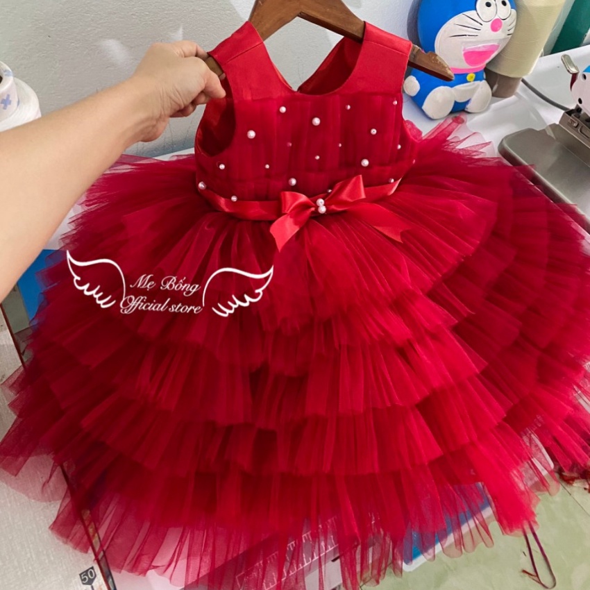Váy Công Chúa Trắng Xinh Dự Tiệc Giá Rẻ Cho Bé Gái Váy Phồng Công Chúa -Mẹ BốngPrincess dress