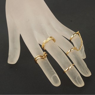 Set nhẫn hợp kim cá tính