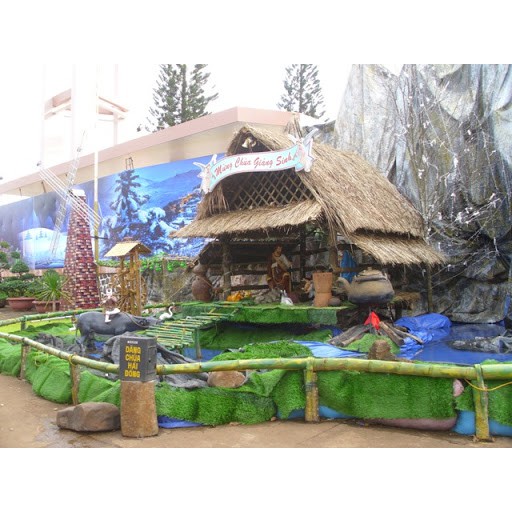 Lá tranh trang trí Noel cao 1m x dài 6m giá 150k