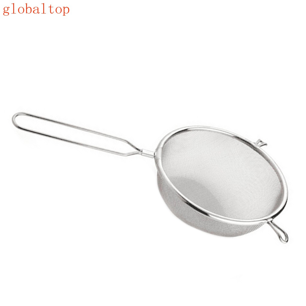 Dụng Cụ Lọc Trà Bằng Thép Không Gỉ Có Tay Cầm Dài
