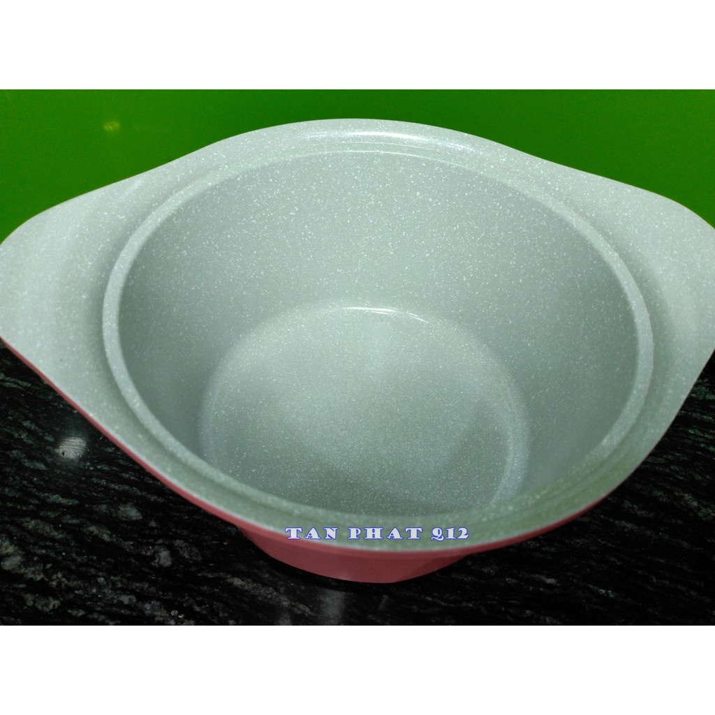 BỘ NỒI ĐÚC VÂN ĐÁ ĐÁY TỪ GREEN COOK (18/20/24CM)