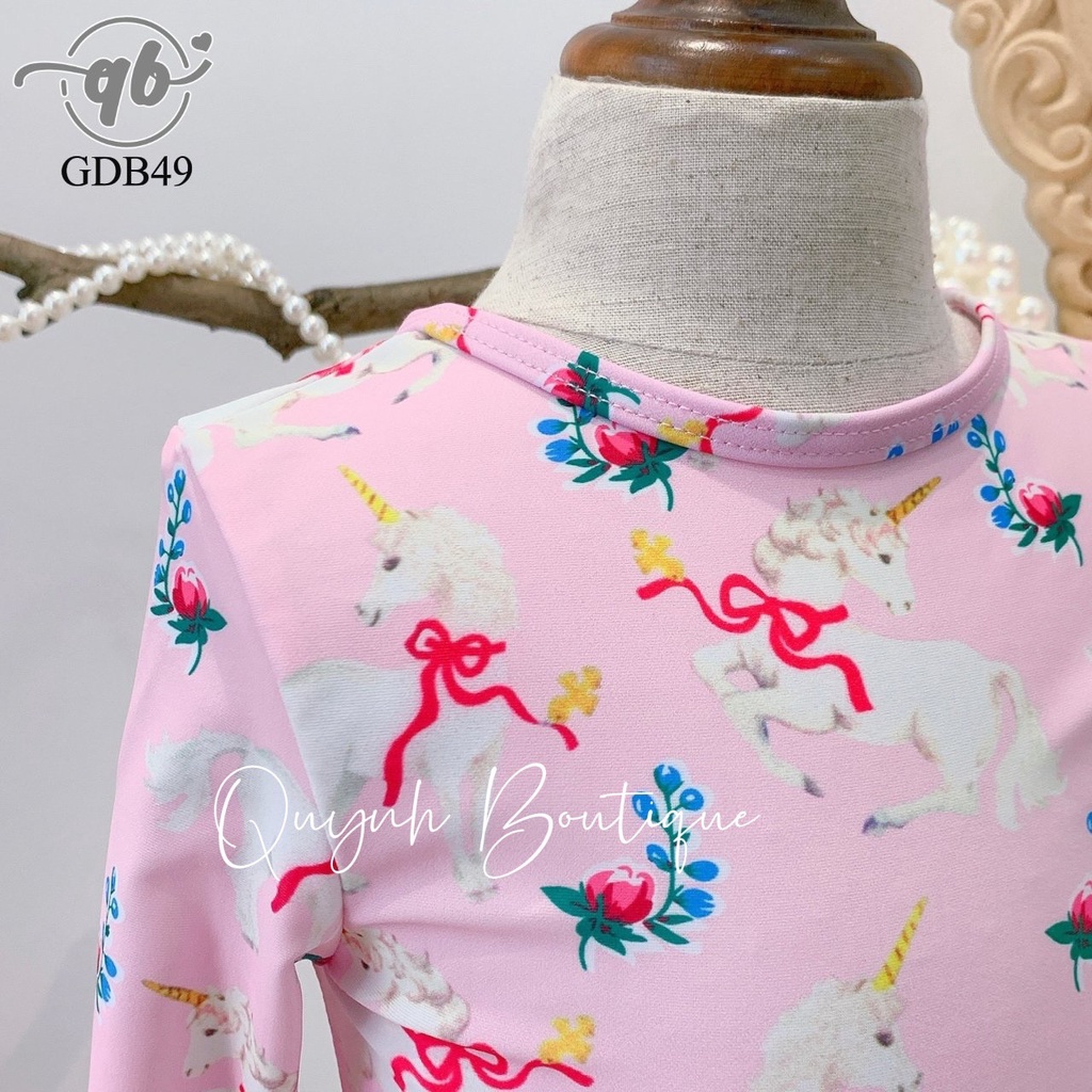 Đồ bơi cho bé QUỲNH BOUTIQUE Bộ bơi kì lân dài cho bé