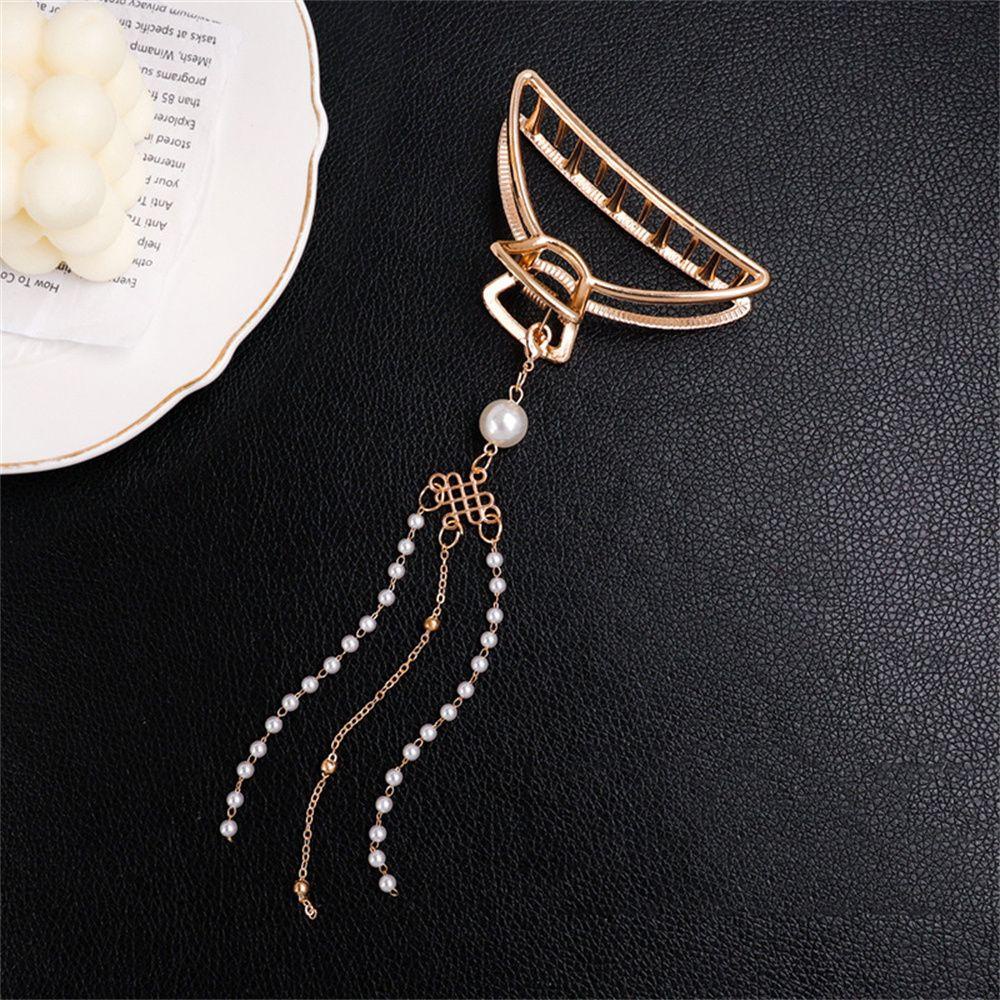 Kẹp Tóc Kim Loại Phối Tua Rua Phong Cách Harajuku