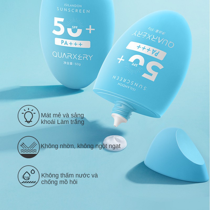 (Hàng Mới Về) Kem Nền Chống Nắng QUARXERY Không Thấm Nước Kiềm Dầu Làm Sáng Da Spf50 (50G)