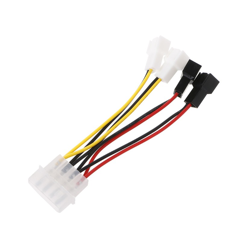 Dây Cáp Chuyển Đổi Từ Cổng Ide Molex 4-pin Sang 4x 3-pin Tx3