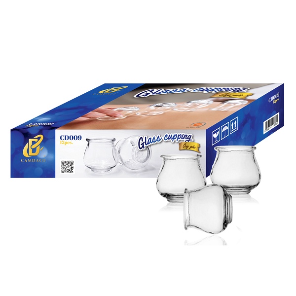 Bộ 12 Ống Giác Hơi Thủy tinh + Kèm Cây Châm Lửa