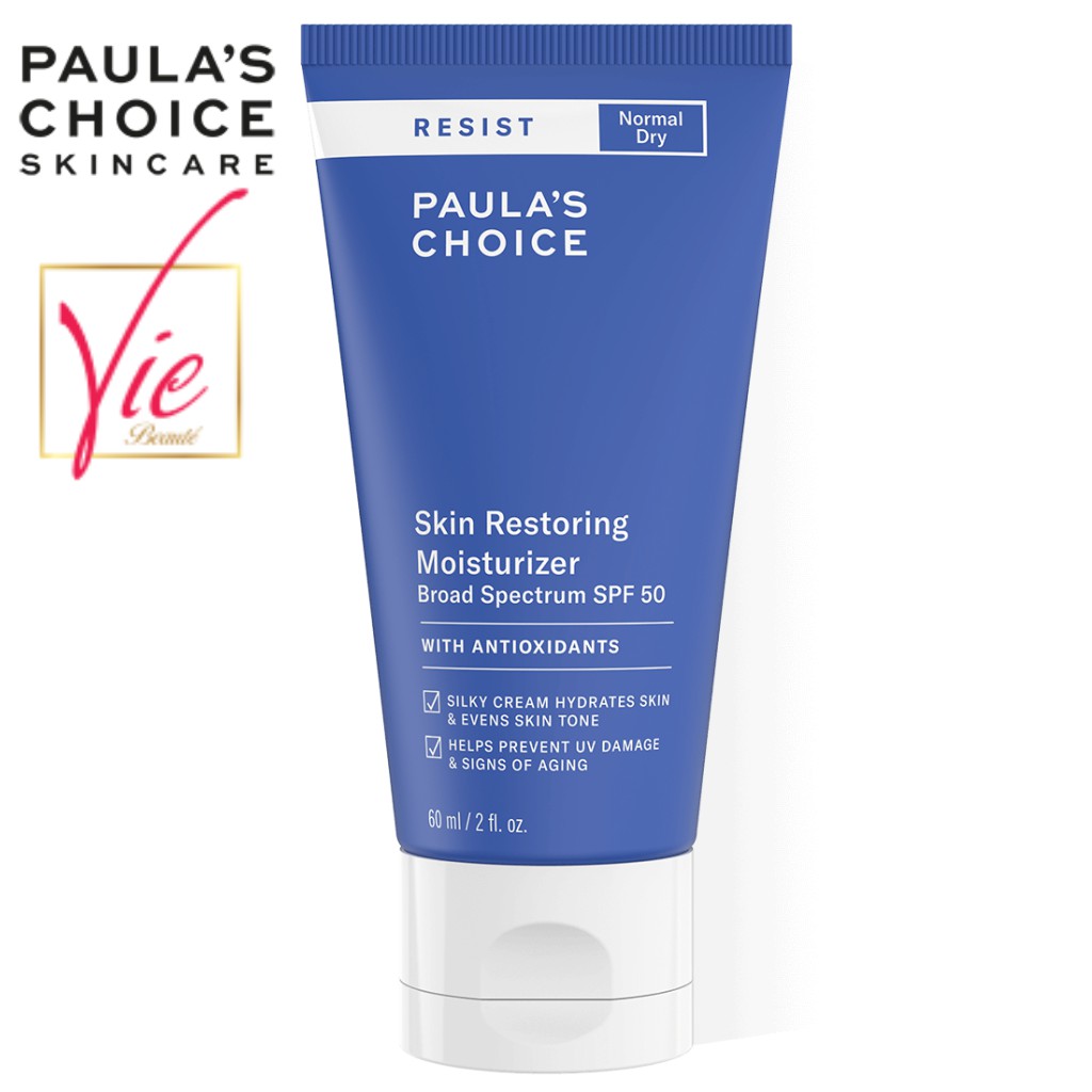 Kem Chống Nắng Paula’s Choice Resist Skin Restoring Moisturizer with SPF50 chống lão hóa 60ml 7970