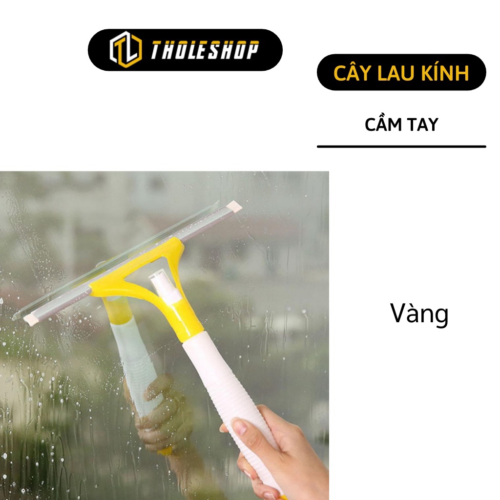 [SGD] Cây lau kính 2in1- Dụng cụ lau kính cầm tay tích hợp bình xịt nước tiện lợi - giao màu ngẫu nhiên 2463