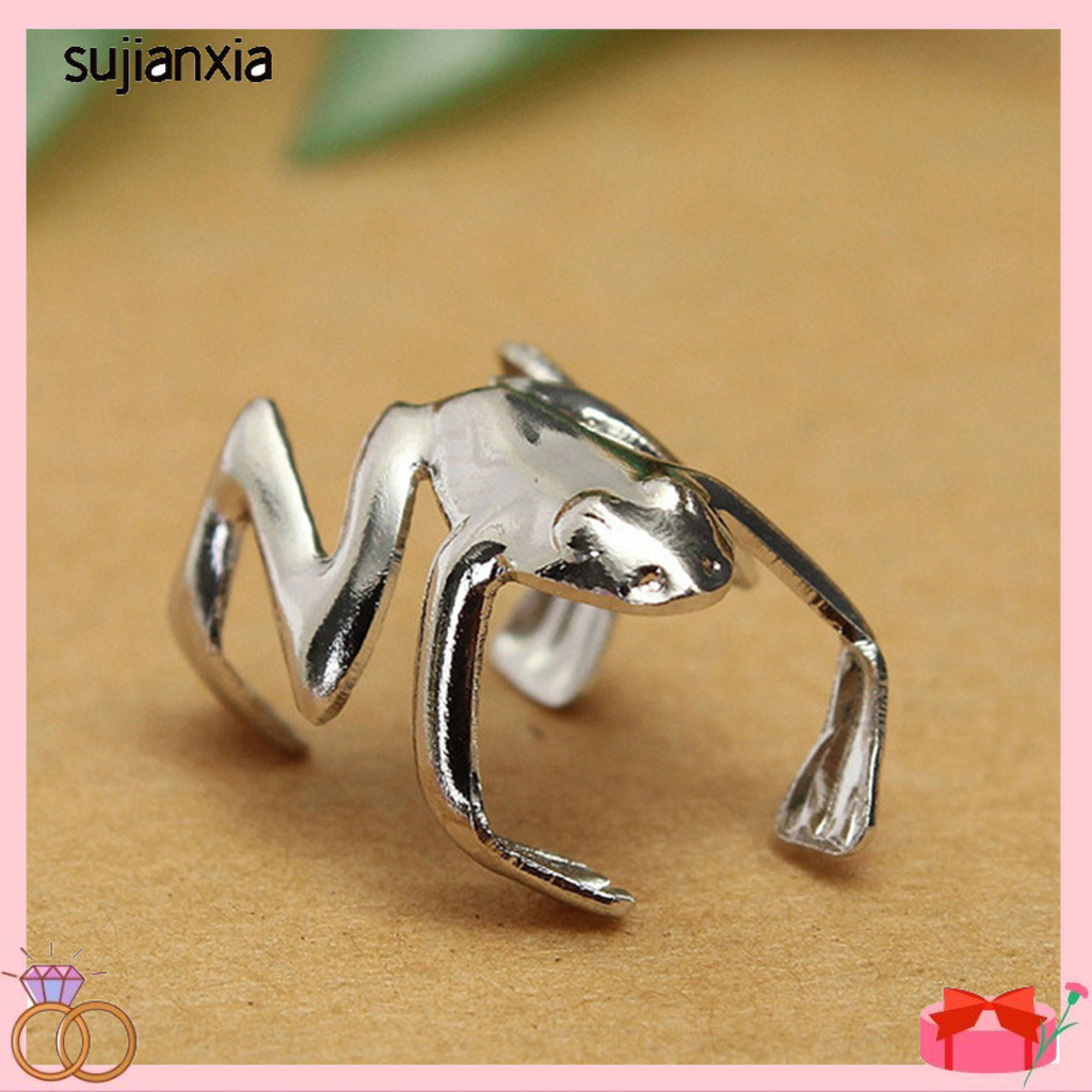 <sujianxia> Ear Clips Exquisite Frog Shape Alloy Women Attractive Ear Cuff for Party