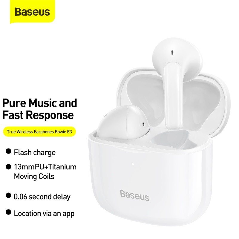 Tai nghe Bluetooth Earphones Bowie E3 True Wireless Earbuds ( Bluetooth 5.0 , GPS - APP Control, Super Fast charge )