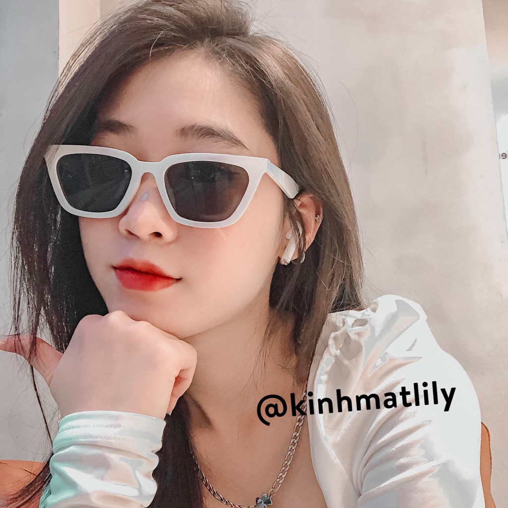 Kính mát nữ Lilyeyewear phong cách thời trang Hàn màu sắc thời trang AGAIL 88828