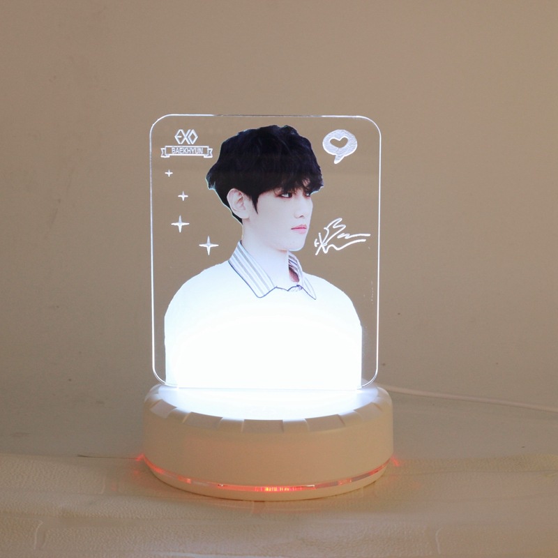 Đèn Led Để Bàn Thiết Kế Hình Nhóm Nhạc EXO Độc Đáo