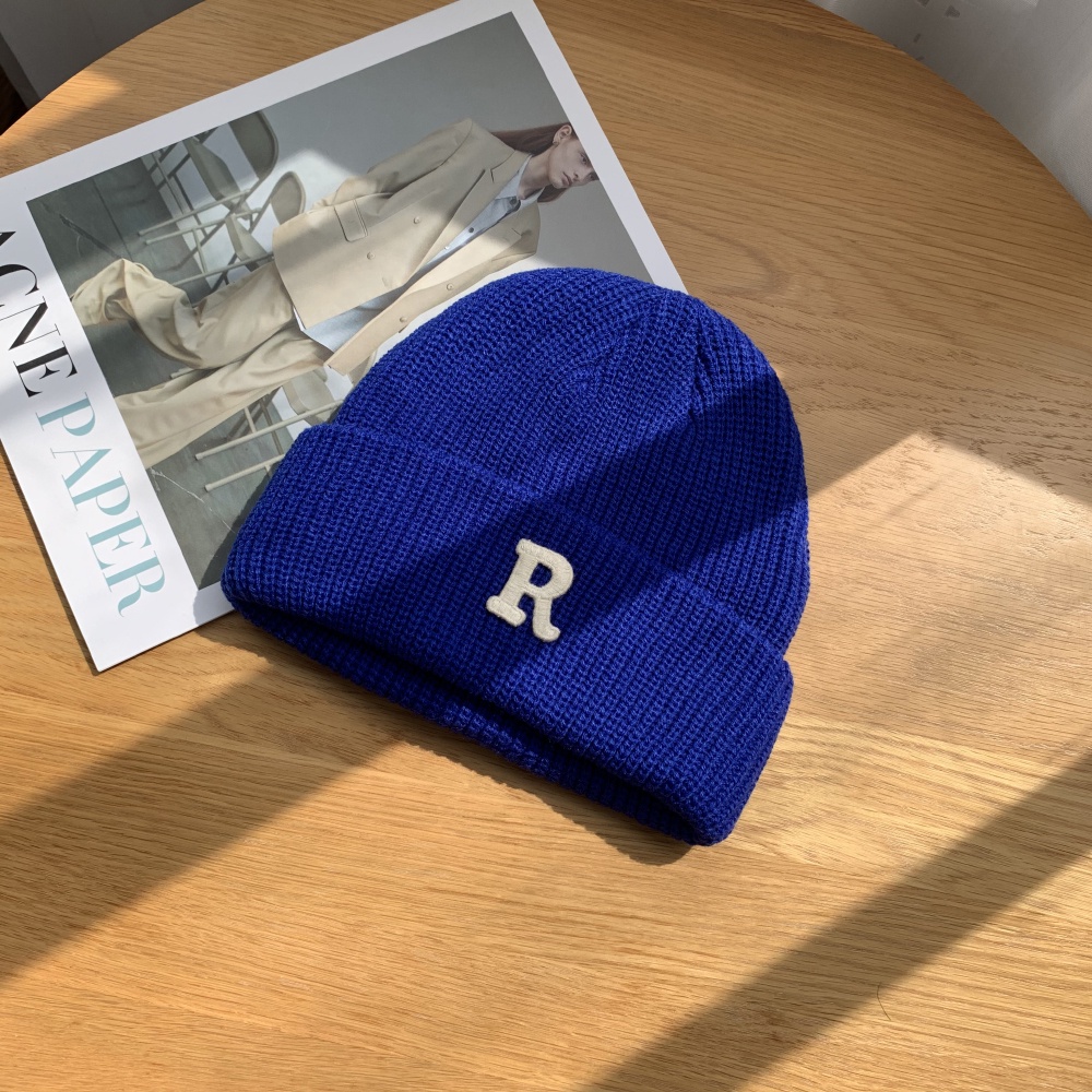 Mũ Len Dệt Kim In Chữ Phong Cách Thời Trang Thu Đông Hàn Quốc Cho Nữ