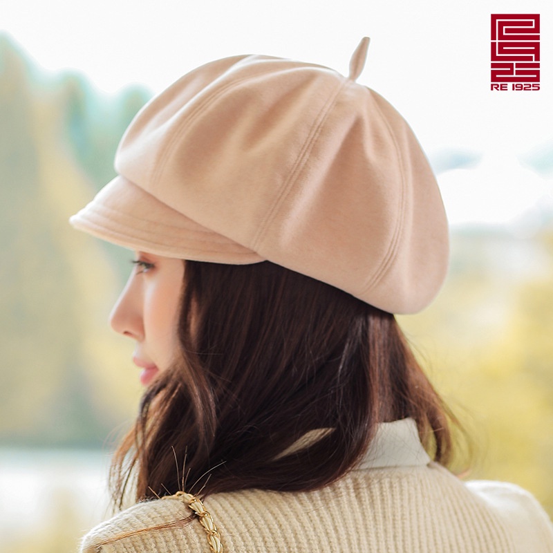 Mũ nồi - nón Beret nữ họa tiết trơn Re1925 Studio BR02