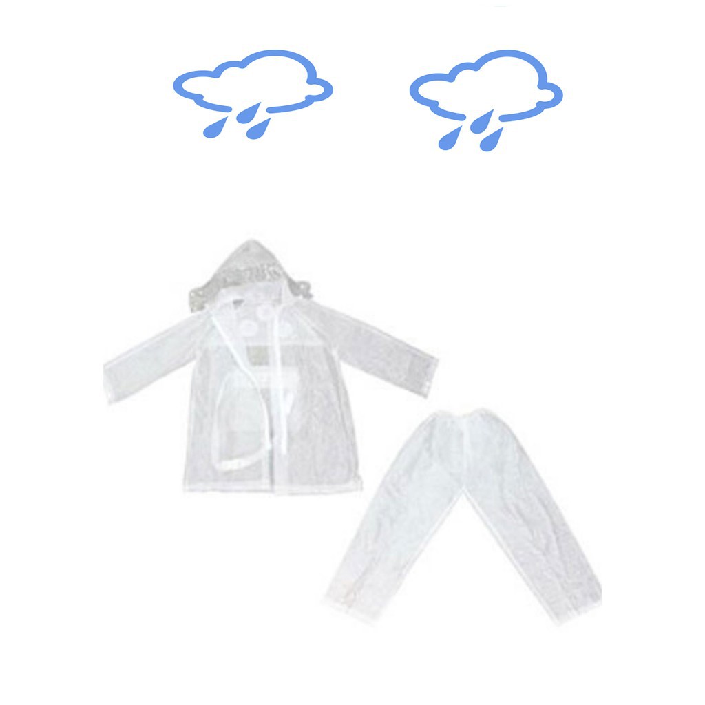 [CHUYÊN SỈ]  Bộ quần áo mưa trong suốt 1 người loại 1 dày cho nam và nữ ( nhiều size)