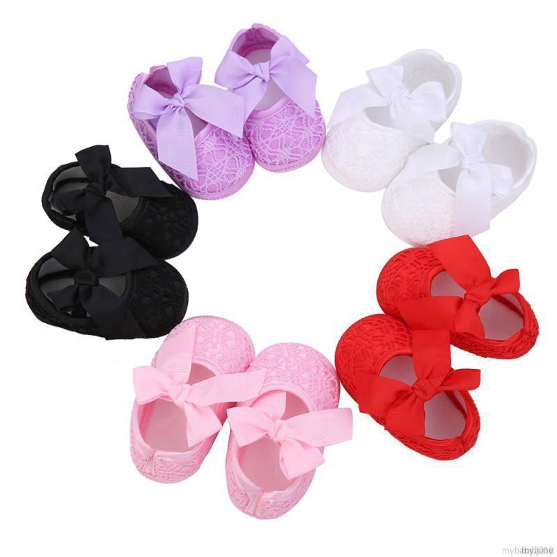 Baby Girls Shoes Cotton Korean Lace Mesh Shallow Mouth Silk Bow Sweet Princess Toddler Shoes