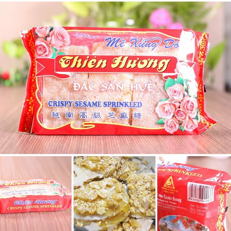 Mè Xửng Thiên Hương giòn 160g (5 gói) - Đặc Sản Huế