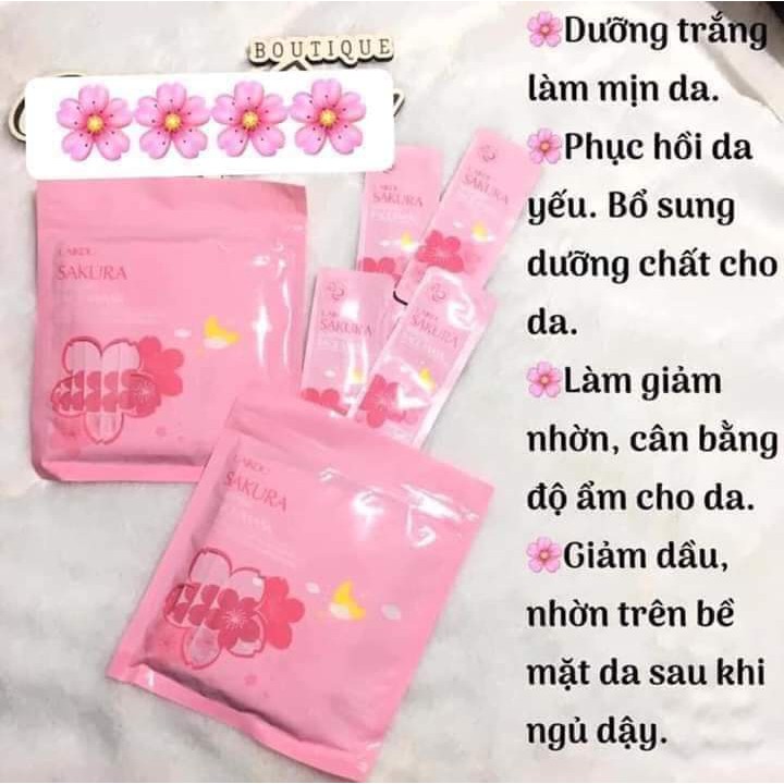 (Gói Mini) Mặt nạ ngủ hoa anh đào Sakura mask