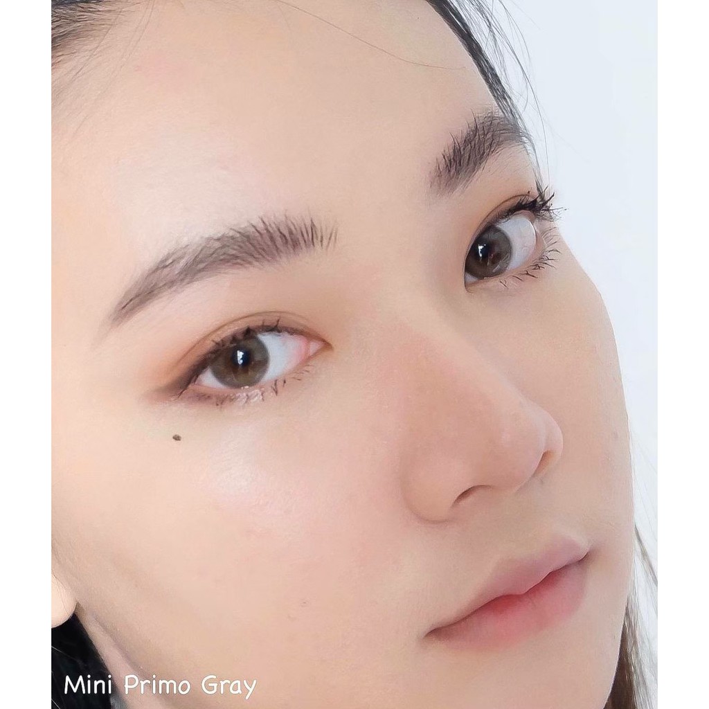 Áp Tròng Không Giãn MINI PRIMO GRAY Ẩm Cao 55% HSD 6 Tháng Lens Xám Tự Nhiên Đi Học Đủ Độ Phù Hợp Mắt Nhạy Cảm