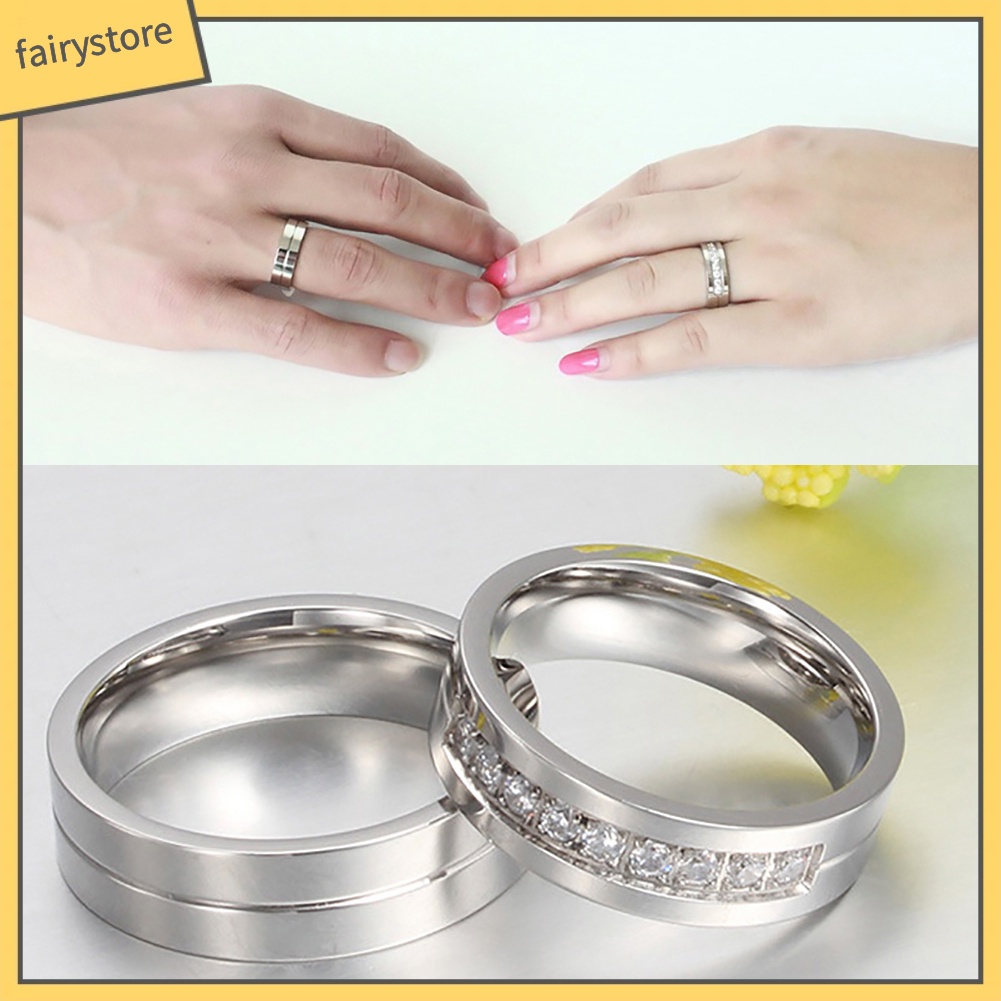 Nhẫn Đôi Đính Đá Thời Trang