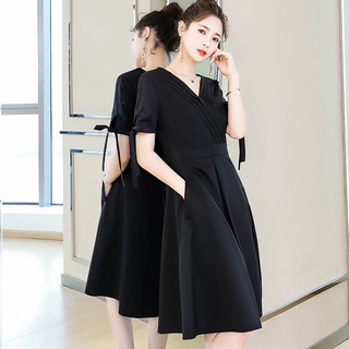  Đầm dáng xòe ly cổ cho người béo mập
