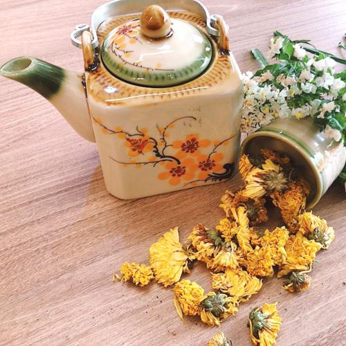 HOA CÚC VÀNG (DRIED YELLOW DAISY FLOWER Trà hoa cúc vàng sấy khô tự nhiên nguyên chất | Bạch Hương Thảo