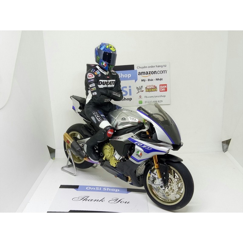 Mô hình nhân vật kèm nón   DUCATI handmade  tỉ lệ 1/12