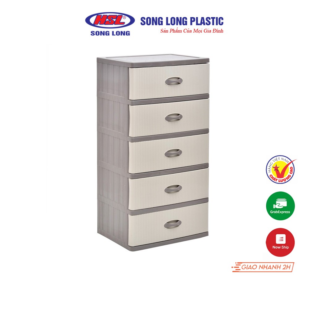 Tủ Lớn Sọc 5 Tầng Song Long Plastic