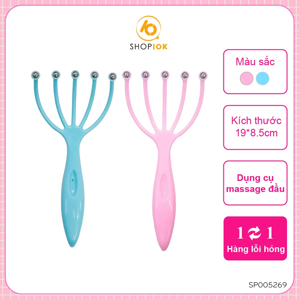 Cây Massage Đầu Thư Giãn, Dụng cụ chải đầu thư giãn và giảm căng thẳng - SP005269