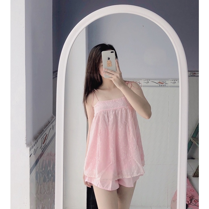 Set bộ voan hoa 2s đủ màu siêu xinh