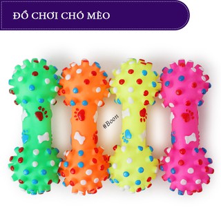 ĐỒ CHƠI QUẢ TẠ CAO SU PHÁT RA TIẾNG KÊU CHO THÚ CƯNG