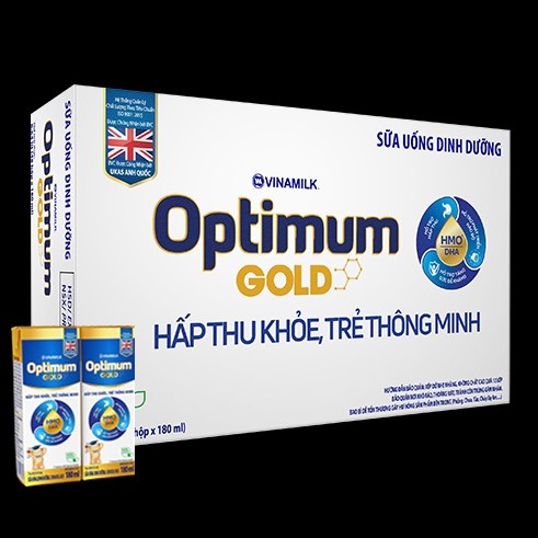 Thùng sữa bột pha sẵn Optimum Gold HMO 180ml (48 hộp)