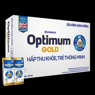 Thùng sữa bột pha sẵn Optimum Gold HMO 180ml (48 hộp)