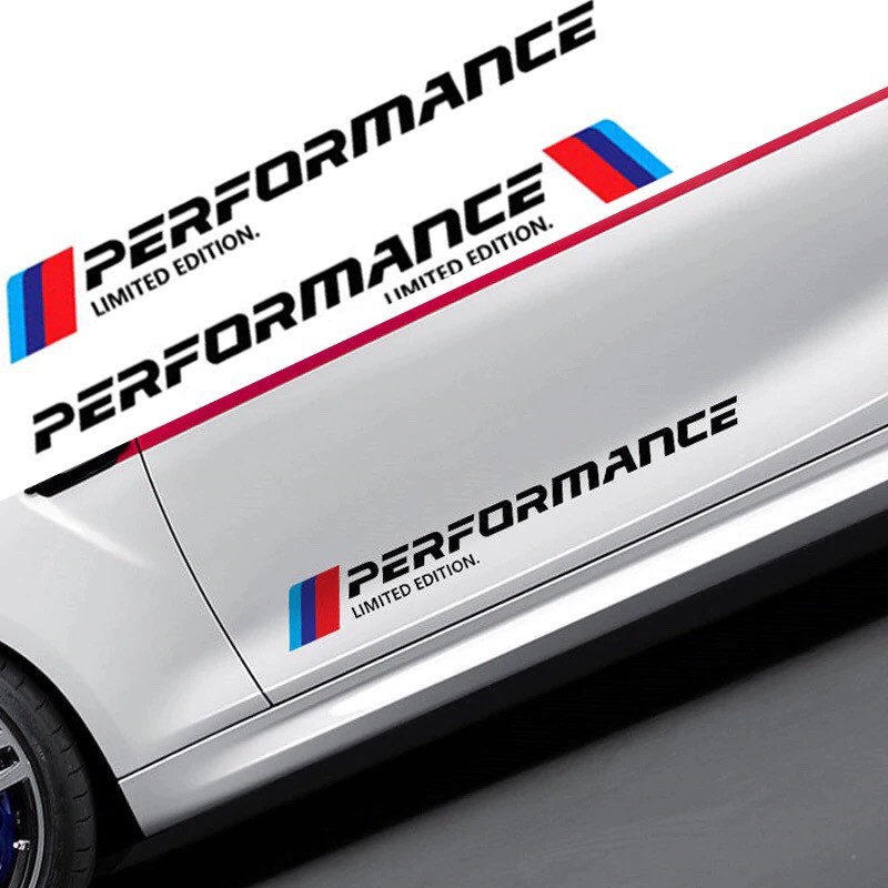 Bộ 2 tem dán cửa xe ô tô Performance