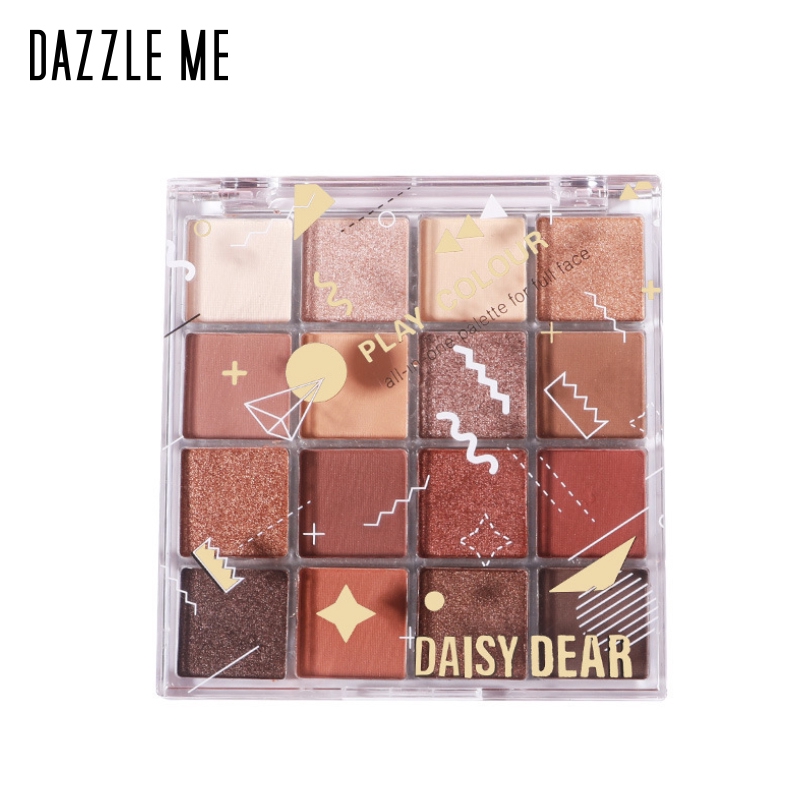 Bảng Phấn Mắt Dazzle Me 16 Màu Lì Và Nhũ Lấp Lánh Lâu Trôi Chống Thấm Nước Thời Trang 24g | BigBuy360 - bigbuy360.vn