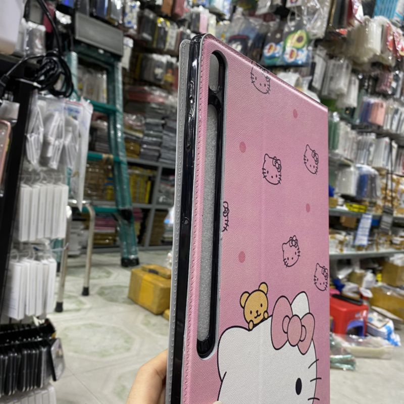 Bao da Samsung Tab S7 FE S7FE T730 T735 T736 / S7 Plus S7Plus T970 T975 T976 dẻo nhiều hình dễ thương
