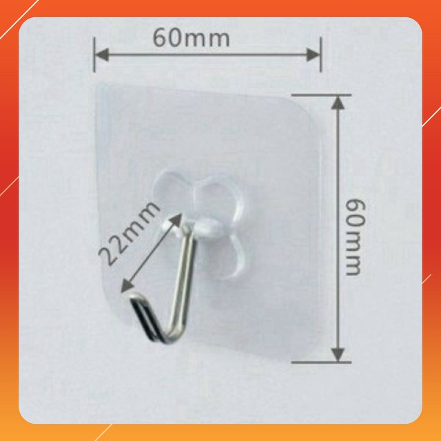 [FLASH SALE 1K] MÓC DÁN TƯỜNG TRONG SUỐT SIÊU BỀN SIÊU DÍNH CHỊU LỰC TỐT-HÀNG LOẠI 1