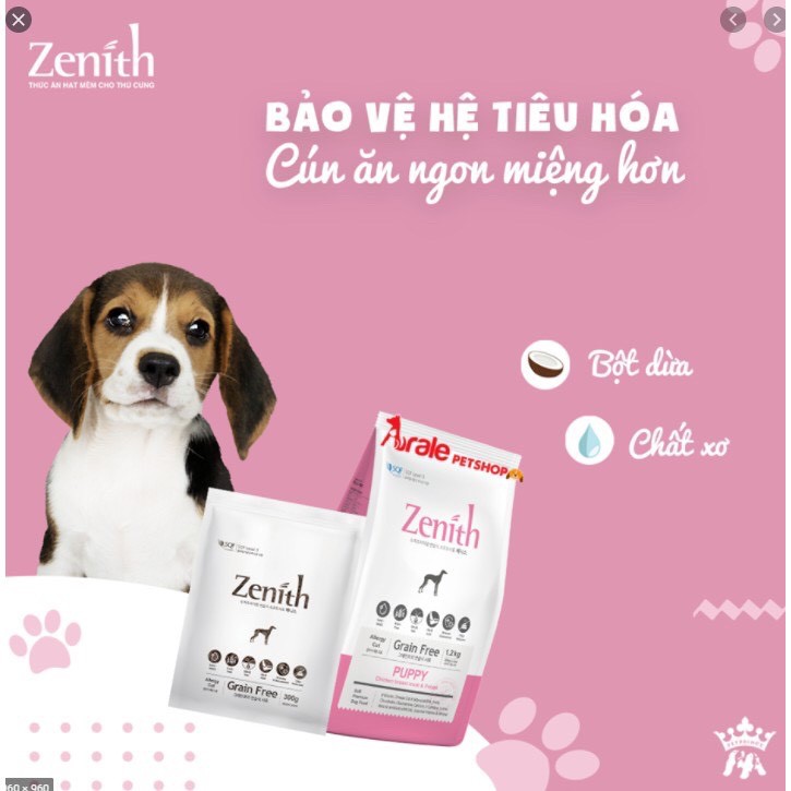 Thức ăn hạt mềm zenith cho chó và mèo Hàn Quốc