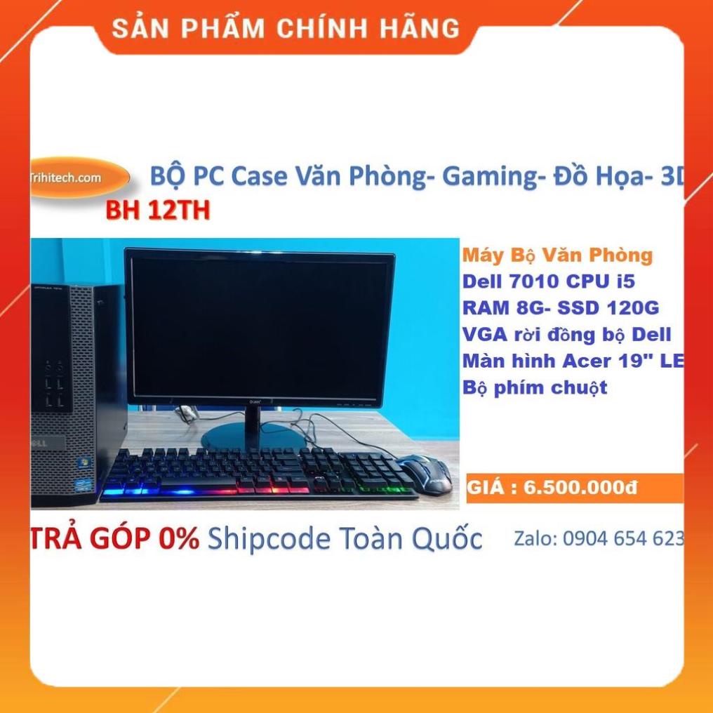 [SALE RẺ] Máy tính Văn Phòng Dell 7010 i5|ram4g|ssd120g|màn 19inch