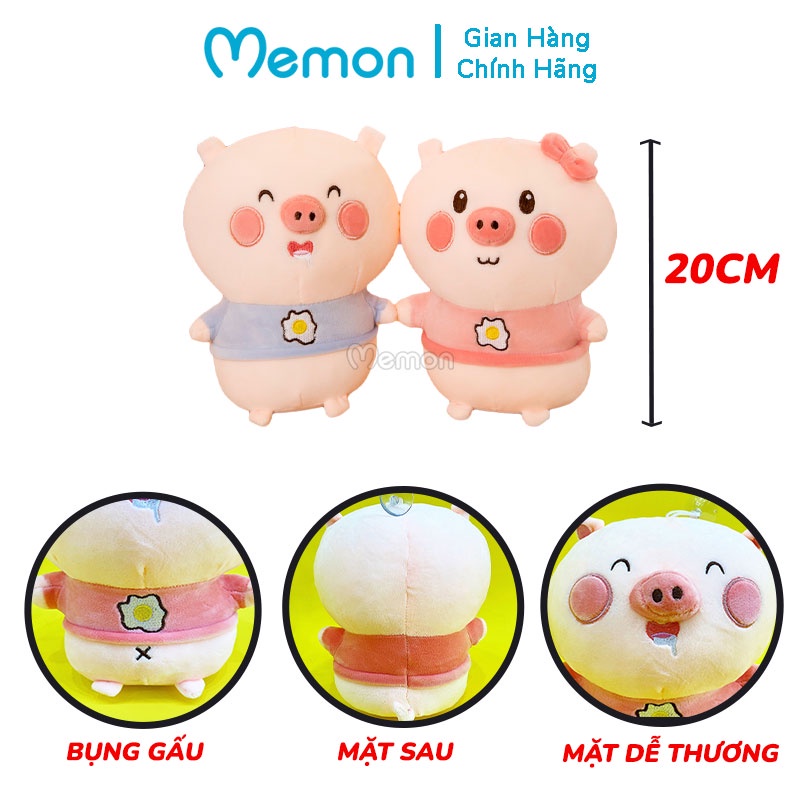 Gấu Bông Heo Bụng Trứng Cao Cấp Memon