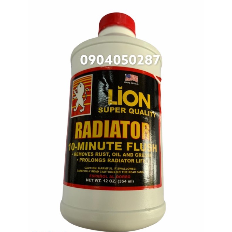 Dung dịch súc rửa két nước làm mát cho ô tô LION Radiator 10 Minute Flush