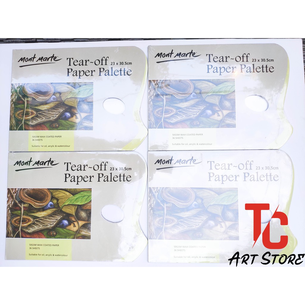 Palette Giấy Mont Marte Tear Off Paper Palette - Bảng Pha Màu Giấy