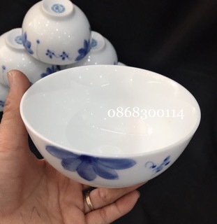 10 bát cơm Bát Tràng vẽ hoa