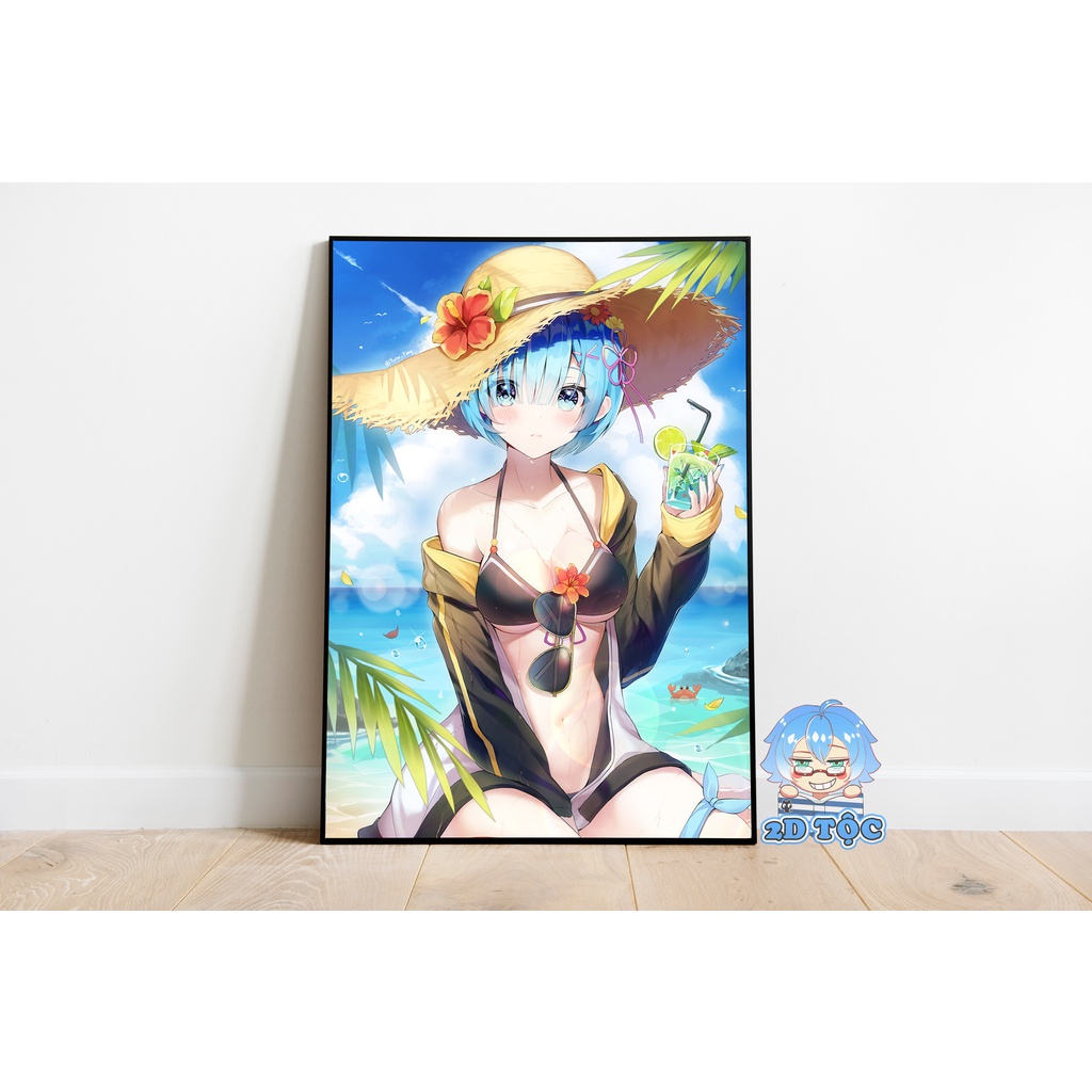 Ảnh Poster A3 Rem  Anime Manga Light Novel Re:Zero Kara Hajimeru Iất Liệu Giấy Cao Cấp - 2D Tộc Shopsekai Seikatsu Ch