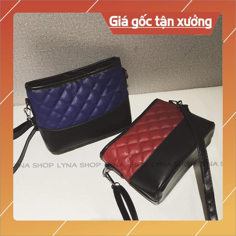 Freeship tui xach nu cao cap & uy tin Hàng QC Túi Xách Nữ Thêu Caro Dáng Cực Xinh Cực Tiện Lợi Lyna Shop H14