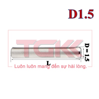 Chốt định vị đặc inox 304 D1.5