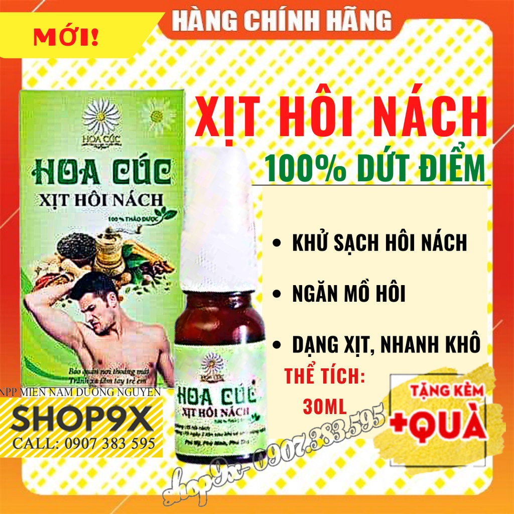 Xịt Hôi Nách Hoa Cúc Chính Hãng - Bột Hôi Nách - Hôi Chân - Ngăn Tiết Mồ Hôi