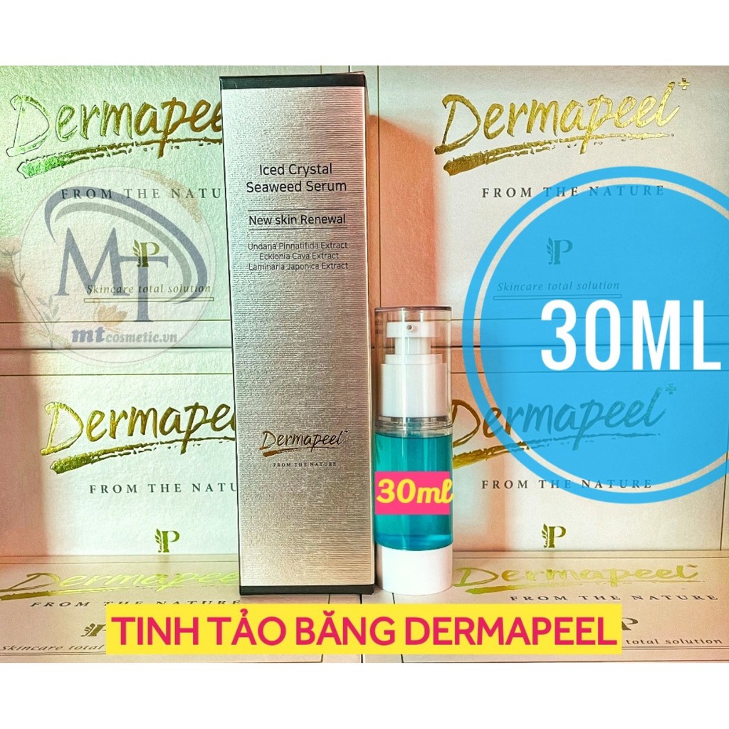 TINH TẢO BĂNG DERMAPEEL - ICED CRYSTAL SEAWEED SERUM - GIẢM TÌNH TRẠNG DA SƯNG ĐỎ NHANH CHÓNG - HÀN QUỐC